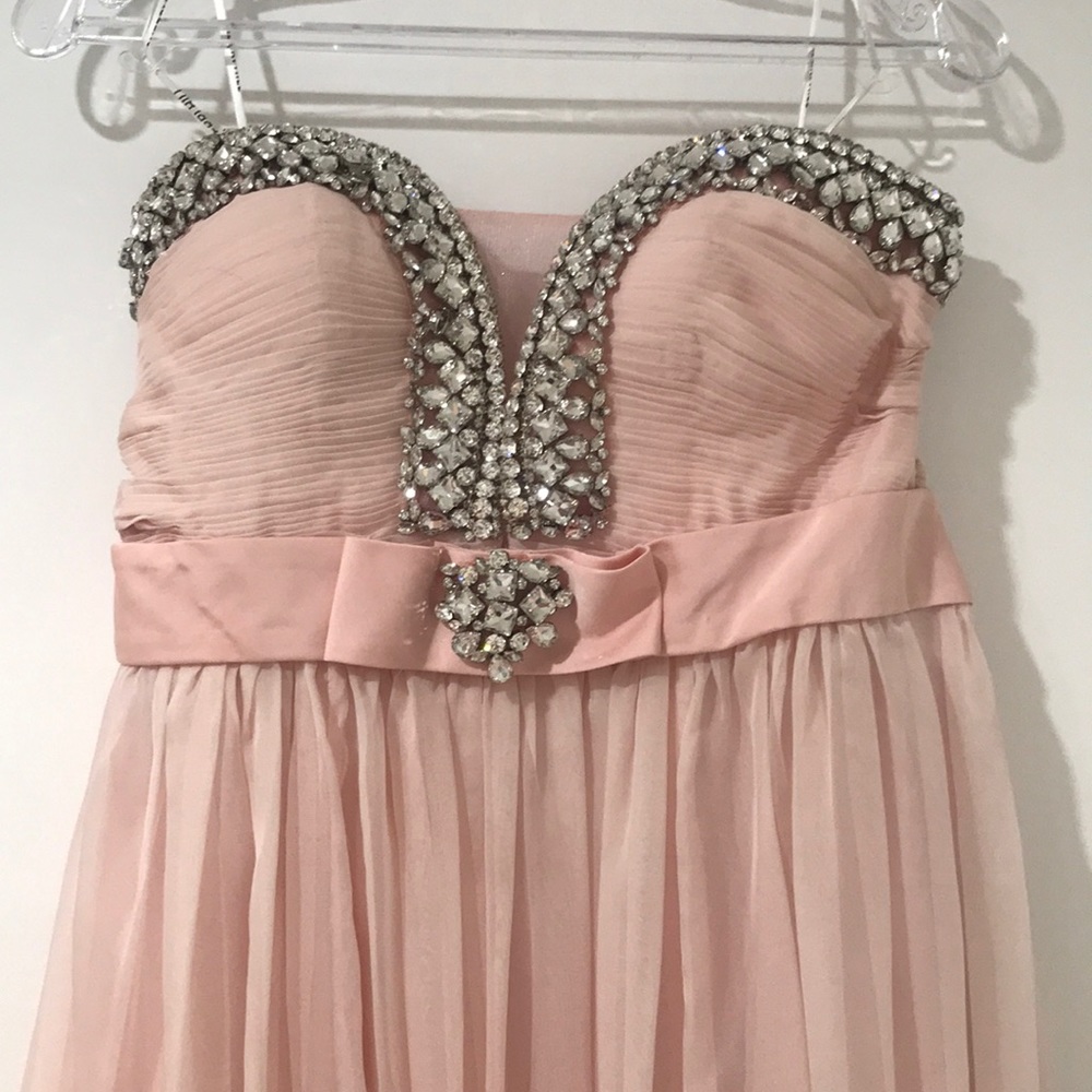 Pink chiffon gown